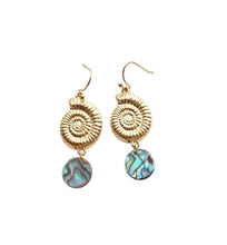 Boucles d'Oreilles Nautile Nacré