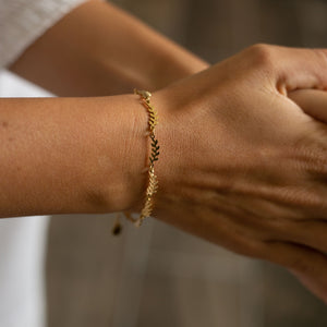 Bracelet Laurier Doré - LELIEGE