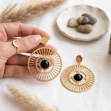 Boucles d'Oreilles Eclipse Noire