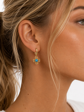 Boucles d'Oreilles Créoles Merida Turquoise