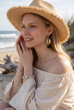Boucles d'Oreilles Cauri Noir