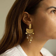 Boucles d'Oreilles Éveil Solaire Dorées - LELIEGE