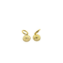 Boucles d'Oreilles Créoles Oeil Solaire Protecteur - LELIEGE
