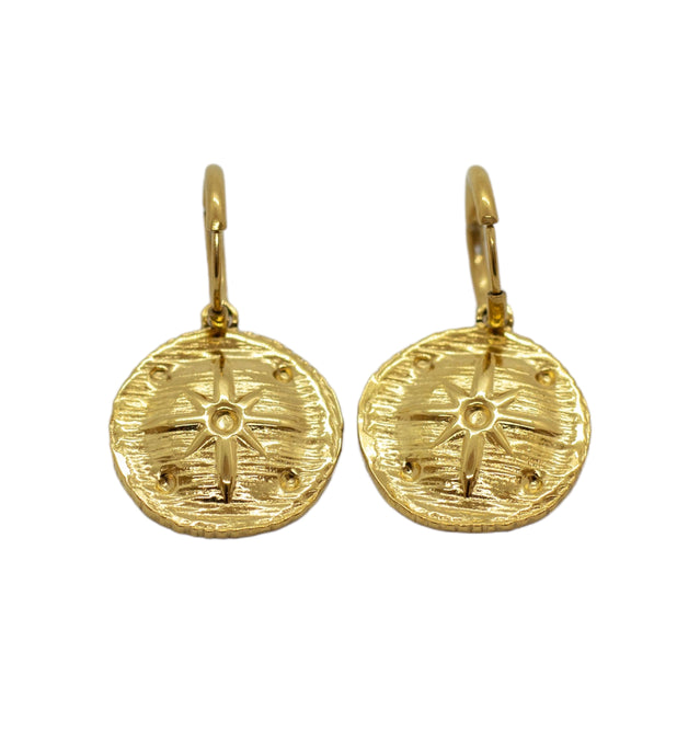 Boucles d'Oreilles créoles Éclat Stellaire - LELIEGE