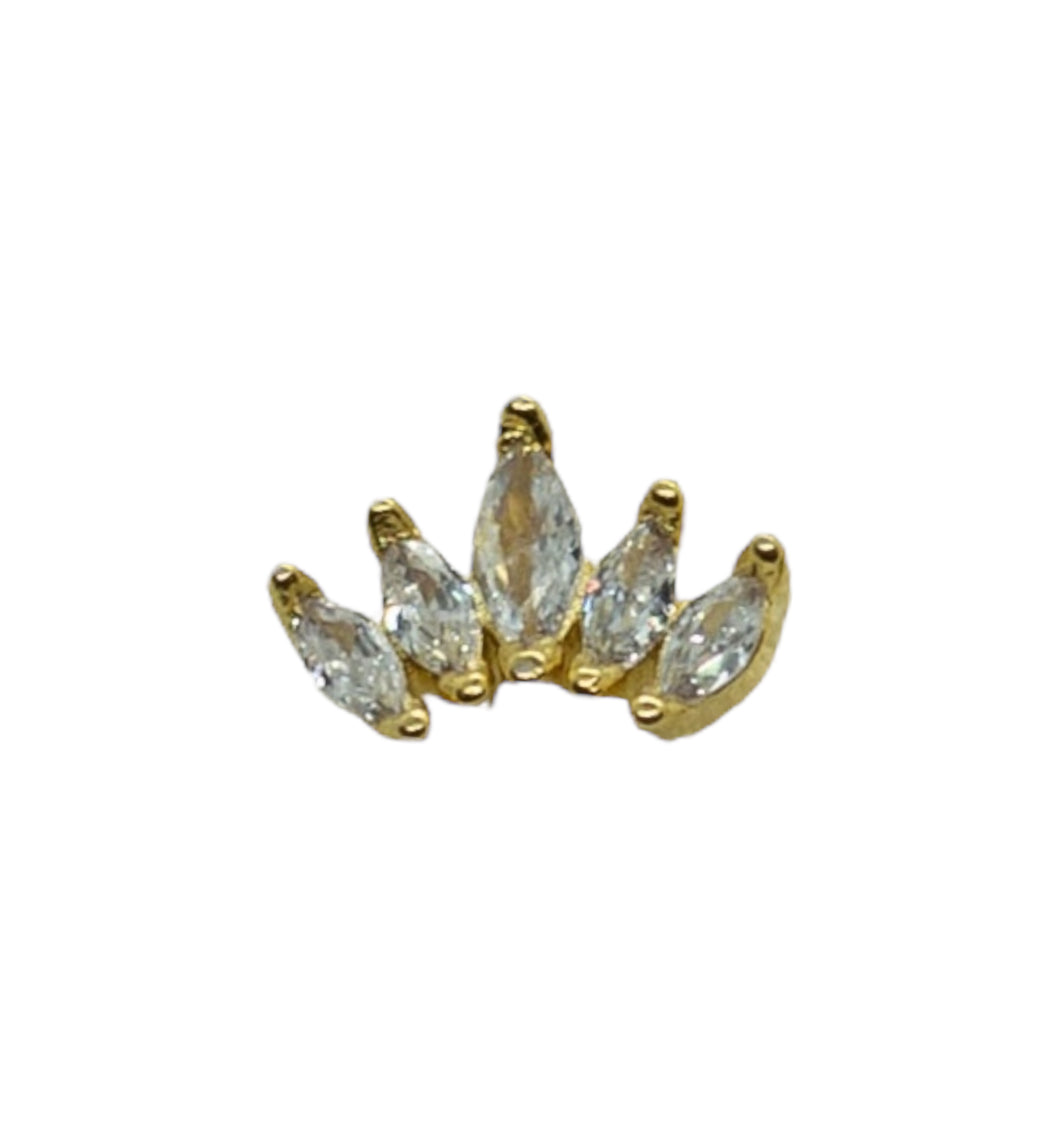 Piercing Couronne Dorée - LELIEGE