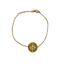 Bracelet Amulette Grecque Doré - LELIEGE