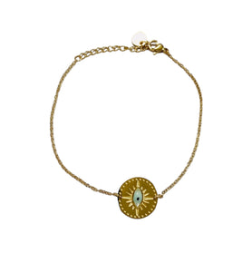 Bracelet Amulette Grecque Doré - LELIEGE