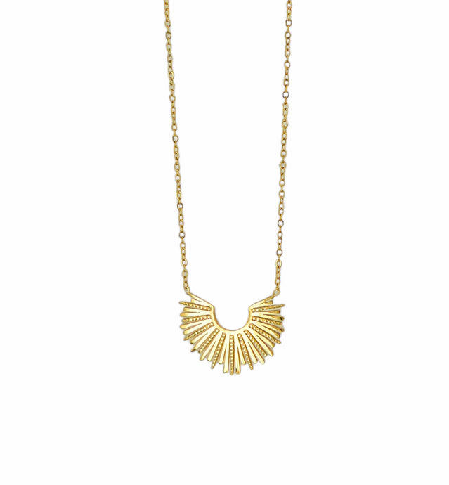 Collier Soleil Divin Doré - LELIEGE
