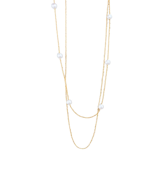 Collier Rêve Perlé Doré - LELIEGE