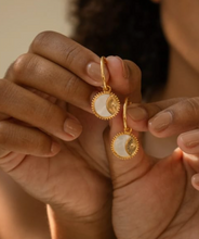Boucles d'Oreilles Soleil Nacré - LELIEGE