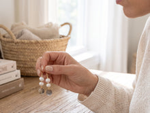 Boucles d'Oreilles trio de nacre - LELIEGE