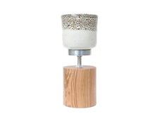 Bougeoir Rond & Bougie Blanche Rituel Nature - LELIEGE