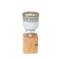 Bougeoir Carré & Bougie Blanche Rituel Nature - LELIEGE
